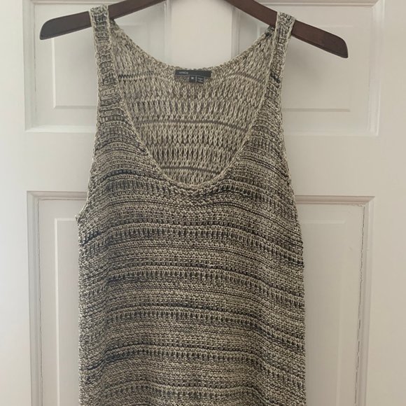 Vince Woven Knit Tunic Tank - Picture 1 of 4